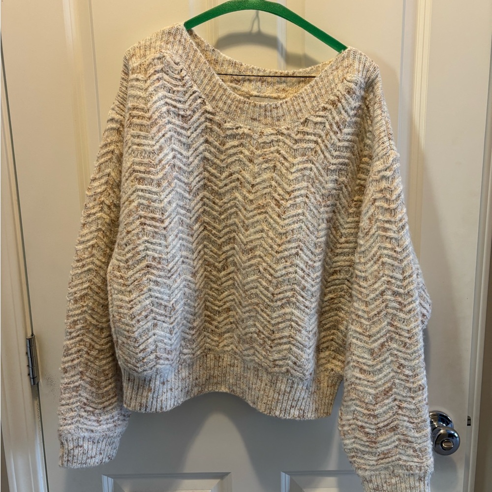 Gentle Fawn Cream Chevron Sweater